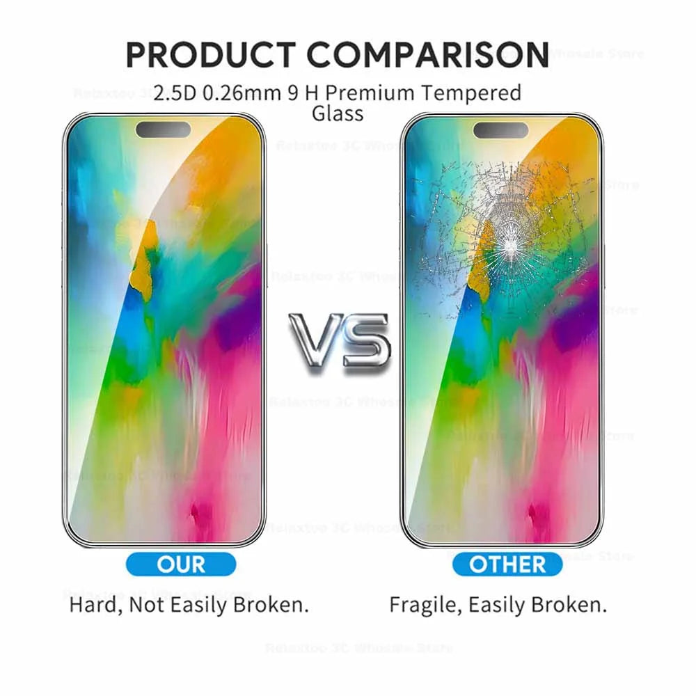 iPhone16Pro Tempered Glass Case For Apple iPhone 16 Pro Max Protective Glass Ifone 16Pro Max 16 Plus 16e Screen Protector Film
