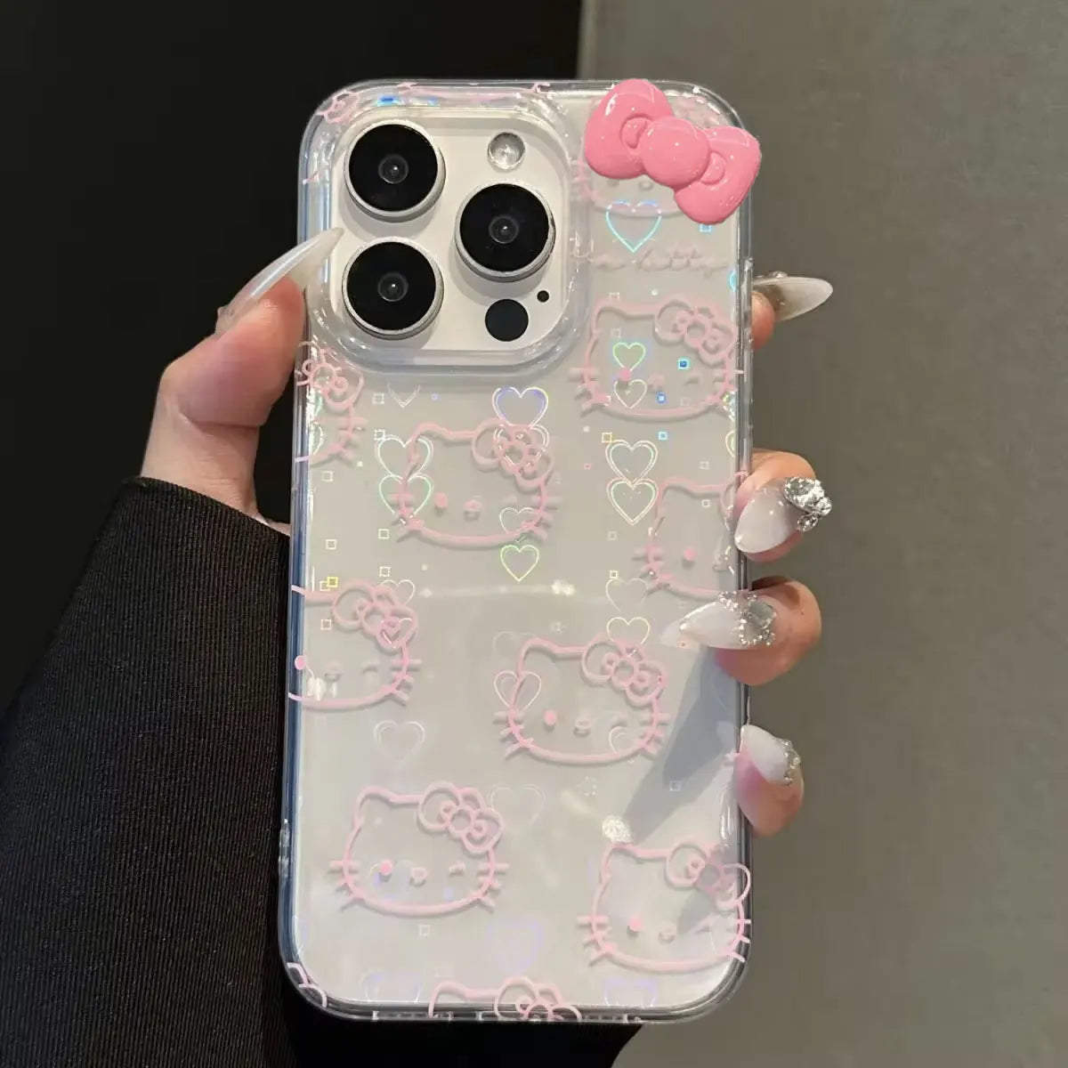 Laser Bow Holder|https://ae01.alicdn.com/kf/S82efc52e3baf4148a7d512614b61fadaW.jpg For iPhone 15