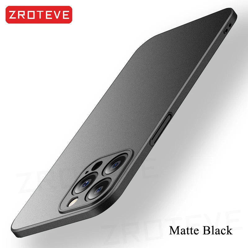 For iPhone 16 16e 15 14 13 12 11 Pro Max  Slim Matte Hard PC Cover For iPhone13 Mini iPhone16 Plus SE2 SE 2022 Phone Case