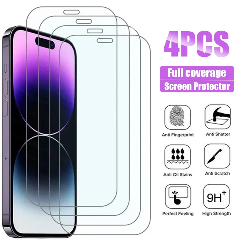 For iPhone Xs 4PCS Glass