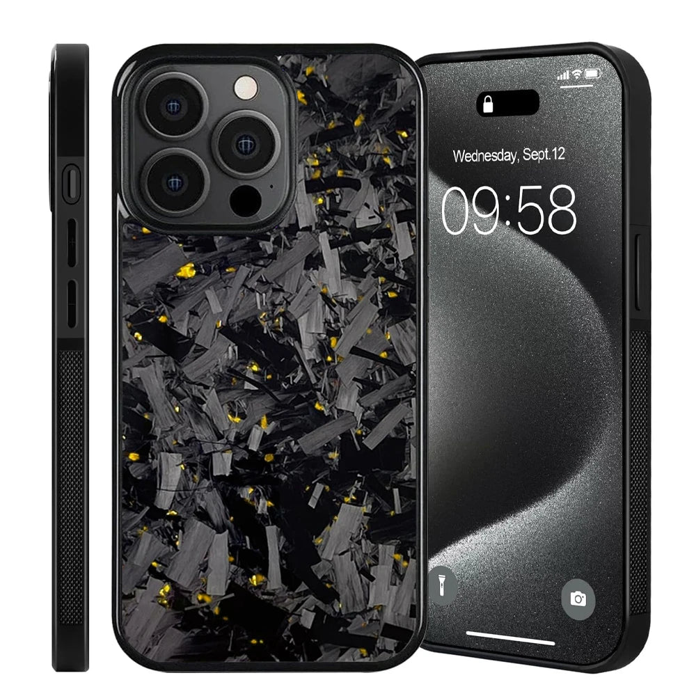 New Magsafe Cases for iPhone 15 Pro Max Real Forged Carbon Fiber for iPhone 16 13 14 12 11 14Plus 13Pro 11Promax Anti-fall Case