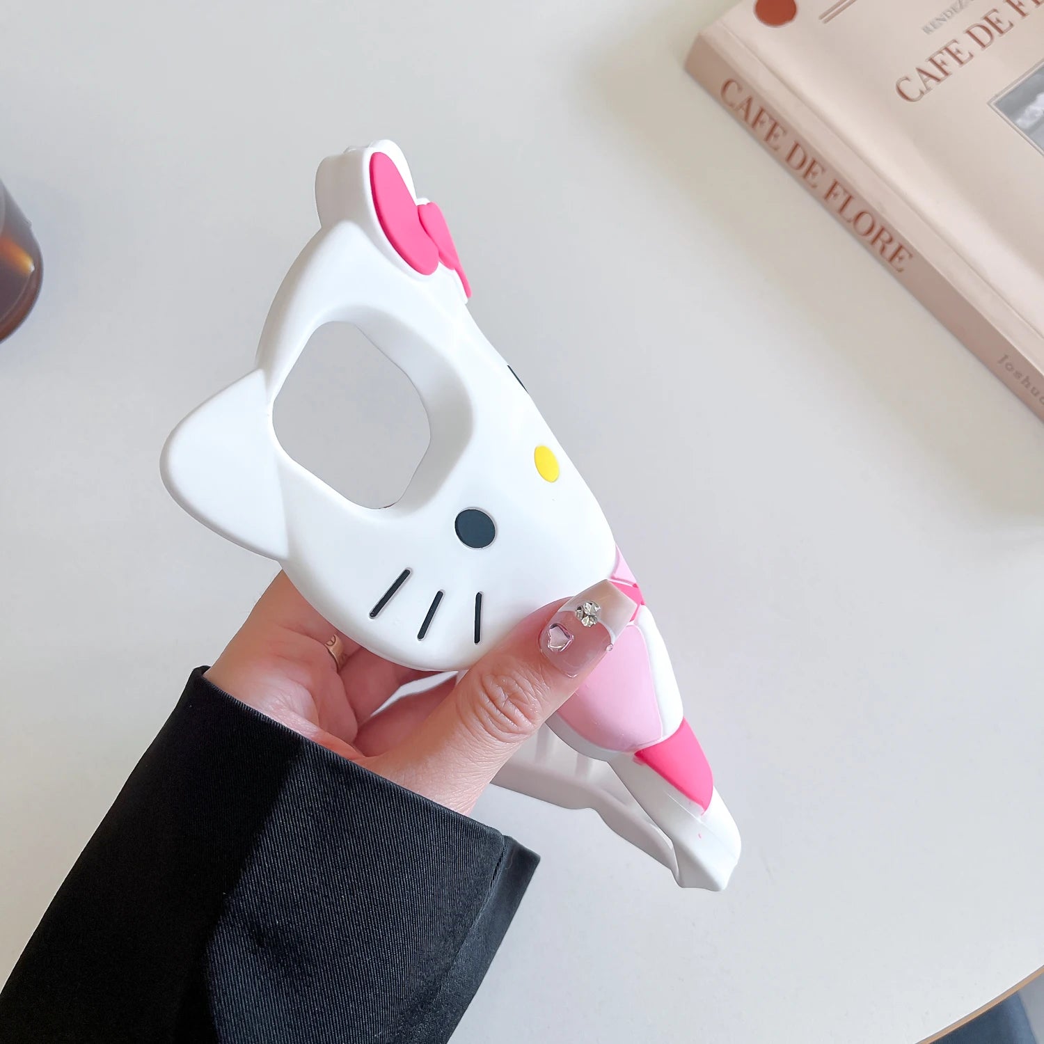 For iPhone 11 12 mini 13 Pro 14 Plus 15 16 Pro Max XS XR X 7 8 SE 2020 Hello Kitty 3D Silicone Soft Phone Case