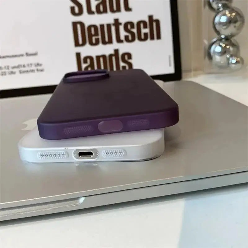 Matte Ultra-Thin for Magsafe Case For iPhone 15 16 14 11 12 13 Pro Max Plus Magnetic Wireless Charger Hard PC Translucent Cover