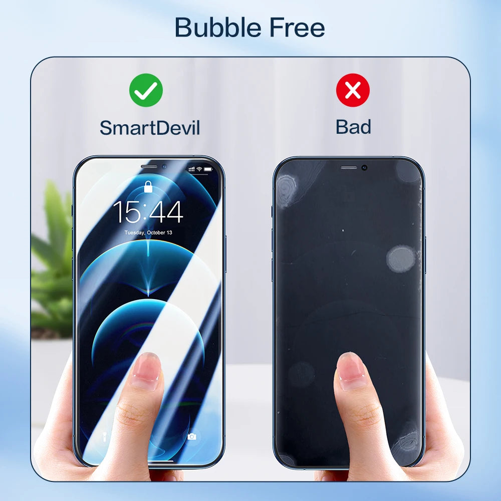 2PCS Screen Protector for iPhone 16 Pro Max 15 Pro 15 14 13 12 Tempered Glass 9H HD Front Film for iPhone 16