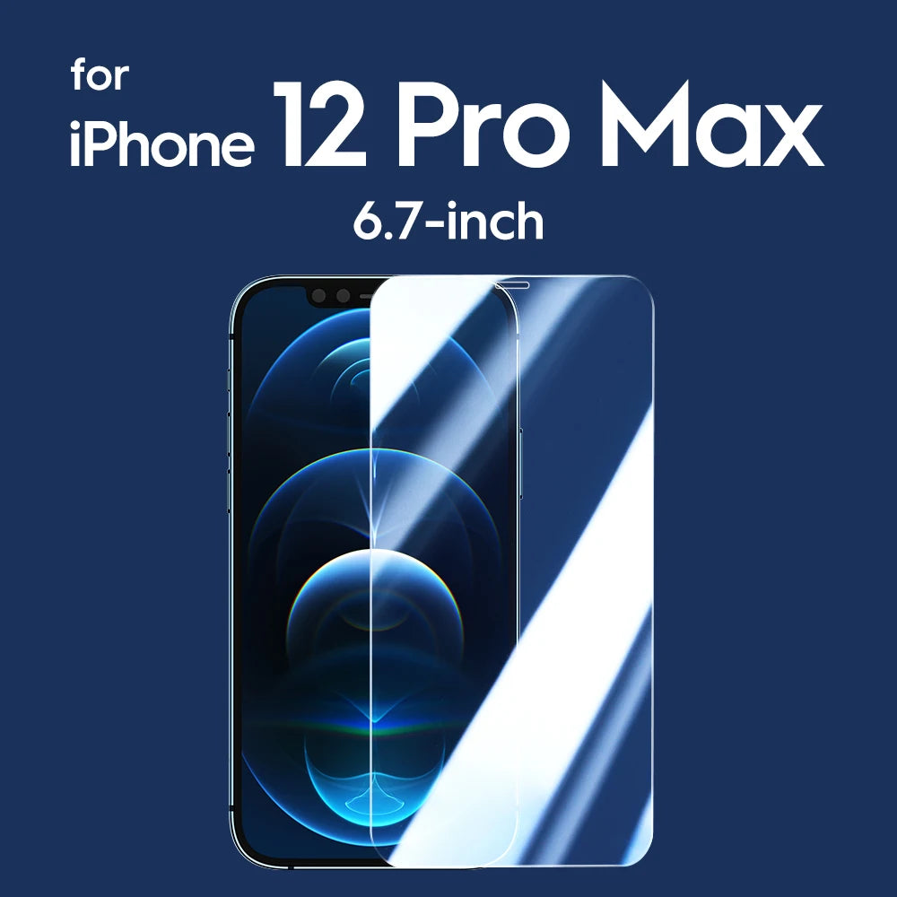 2PCS Screen Protector for iPhone 16 Pro Max 15 Pro 15 14 13 12 Tempered Glass 9H HD Front Film for iPhone 16