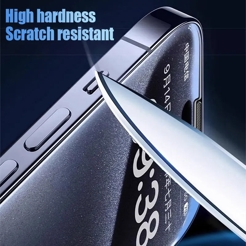 5PCS Full Cover Tempered Glass For iPhone 11 12 13 14 15 16 Pro Max Screen Protector For iPhone X XR Xs Max Protective Film