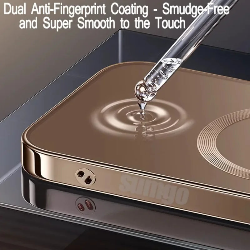Official New Desert Gold Wireless Charging Magsafe Case iPhone 16 15 14 13 12 11 Pro Max Plus Magnetic Electroplate Bumper Cover