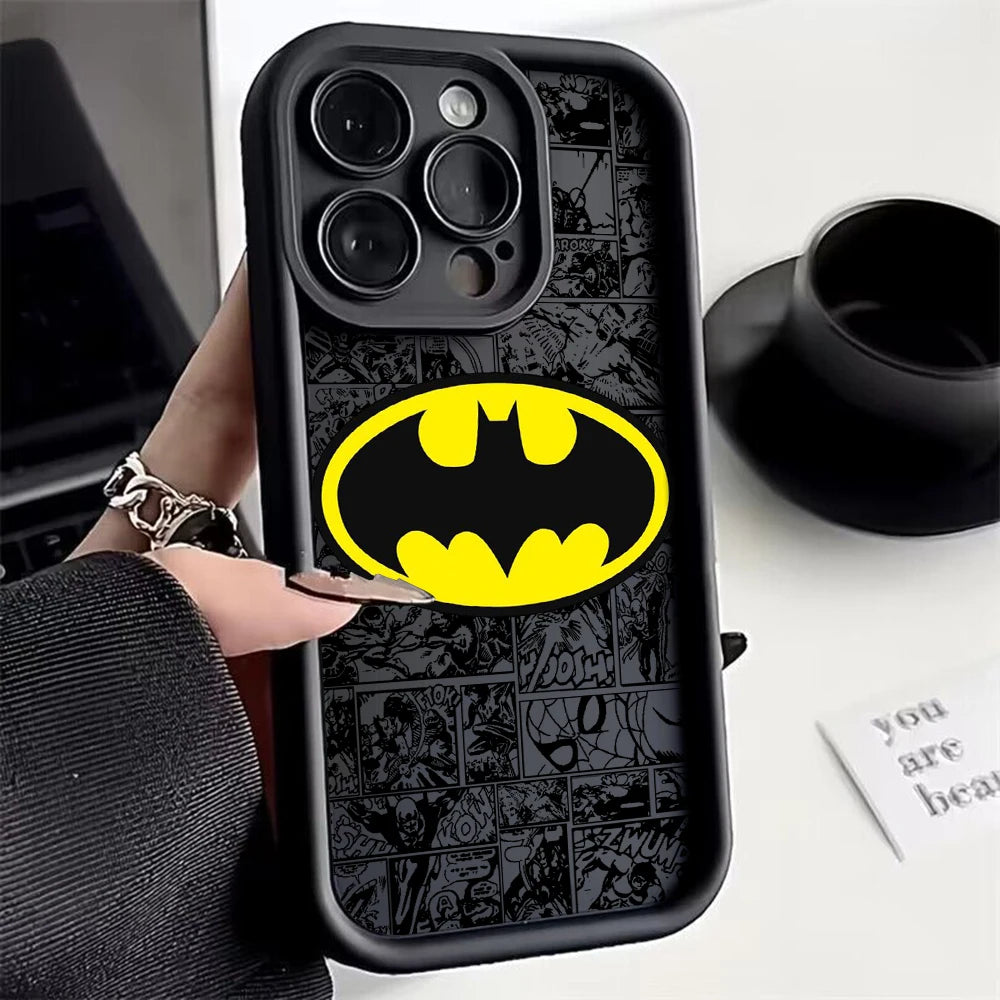 Cool B-Batmans logo Phone Case for IPhone 16 15 14 13 12 11 Pro Max Mini XR XS X 7 8 Plus Soft TPU Back Cover