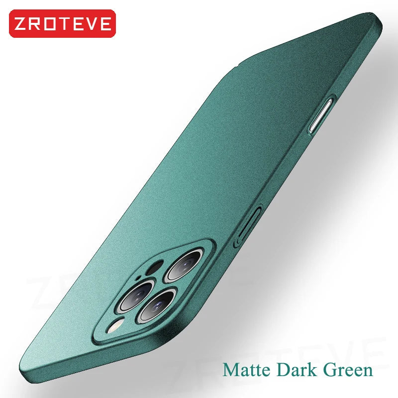 For iPhone 16 16e 15 14 13 12 11 Pro Max  Slim Matte Hard PC Cover For iPhone13 Mini iPhone16 Plus SE2 SE 2022 Phone Case