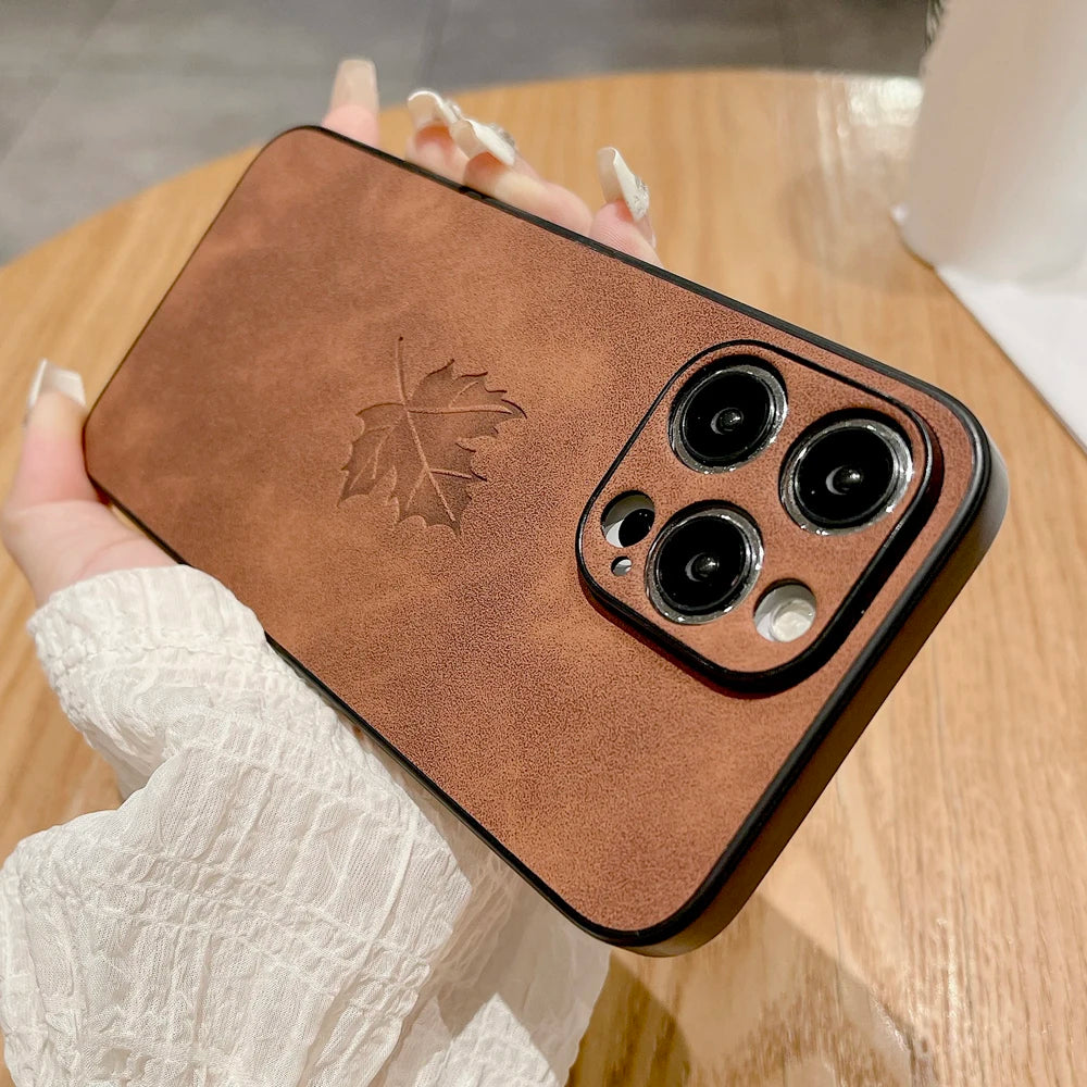 Leather Retra Case For iPhone 16 15 14 13 12 11 Pro Max Plus iPhone15 iPhone14 iPhone13 iPhone12 iPhone11 Comfortable Full Cover