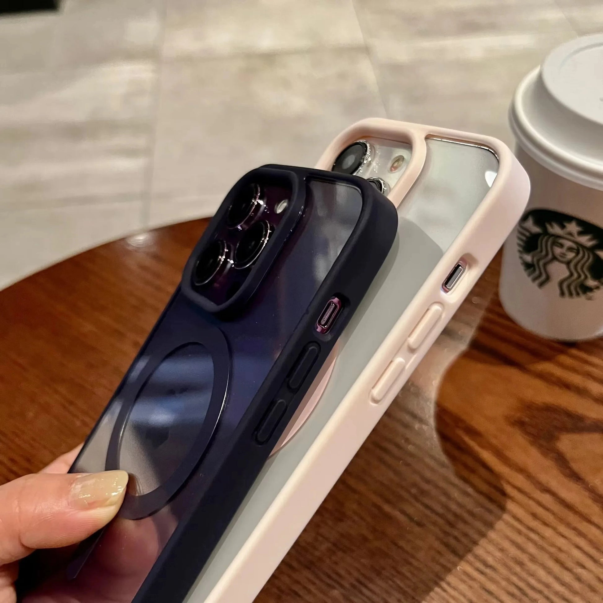 Luxury Clear Magnetic Wireless Charge For Magsafe Case For iPhone 16 15 13 12 11 Pro Max 15 14 Plus Phone Cases Shockproof Cover