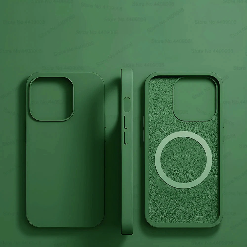 For Magsafe Liquid Silicone Magnetic Case For iPhone 16 15 13 12 11 14 Pro Max 16 Plus Wireless Charging Shockproof Accessories
