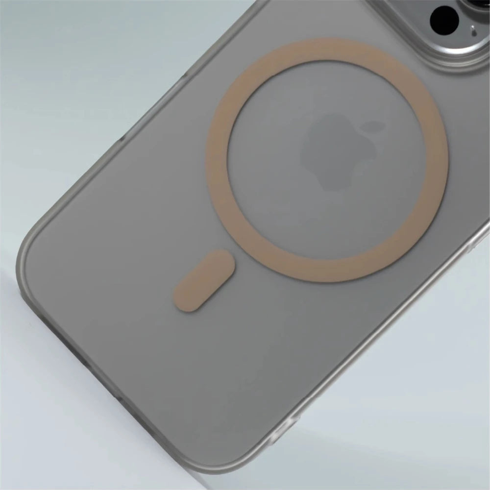 1.0 MM Ultra Thin Matte Hard PC Translucent Case For iPhone 16 15 14 Plus 13 12 Pro Max Magsafe Magnetic Wireless Charge Cover