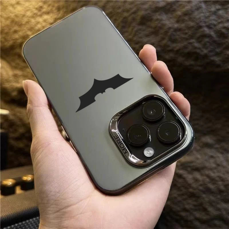 Bat Spider Pattern Matte Texture Phone Case For iPhone 16 15 14 13 12 11 Pro Max 16E XS XR 7 8 Plus SE2 Shockproof Bumper Cover