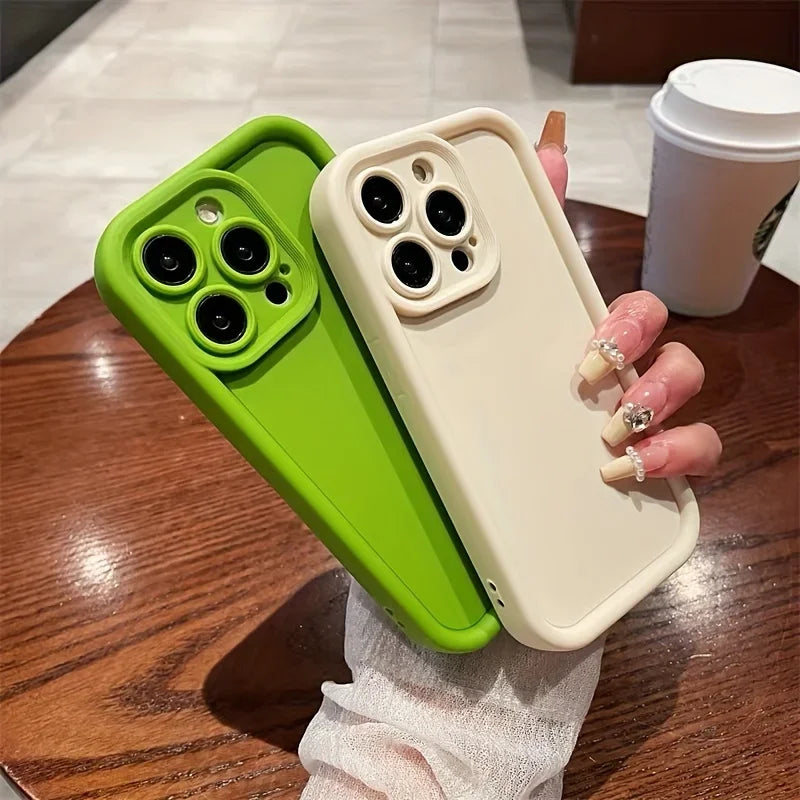 Luxury Candy Color Silicone Case For iPhone 11 13 12 14 15 16 Pro Max 15 Pro XS XR XS Max 7 8 PLUS 16E SE 2022 Shockproof Cover