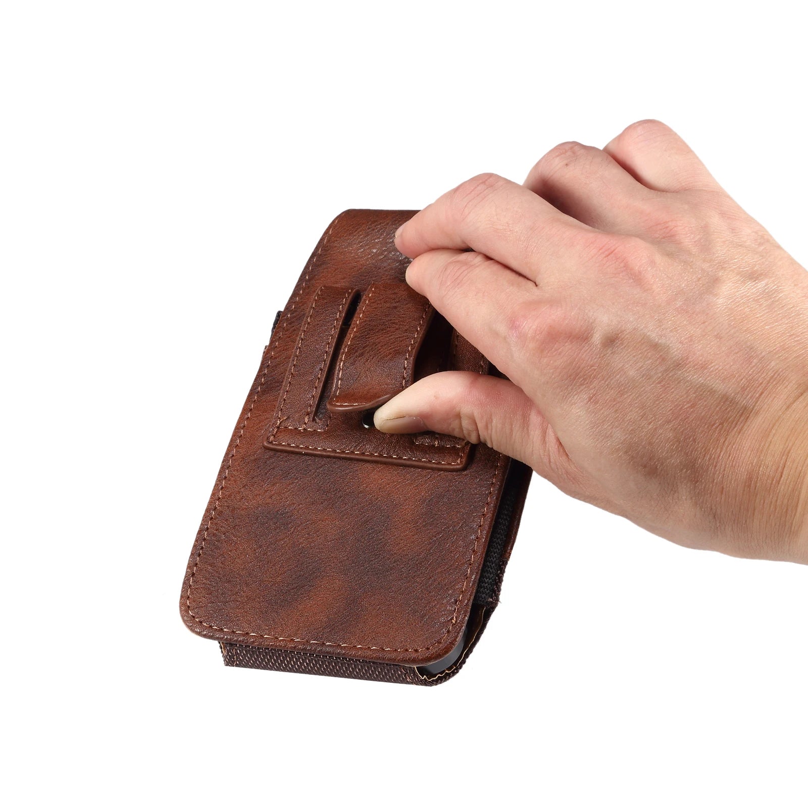 5.2-7.0 inch Leather Mobile Phone Bag For iPhone/Samsung/Xiaomi/Sony/LG Smartphone Waist Bag Casual Belt Pouch Holster Case