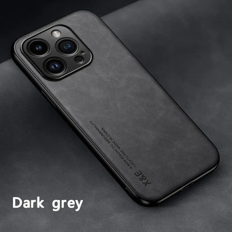 Luxury Leather Case For iPhone 16 15 14 11 13 12 Pro Max Mini XR 16e 15 14 16 Plus Shockproof Cover For iPhone XS Max X Funda
