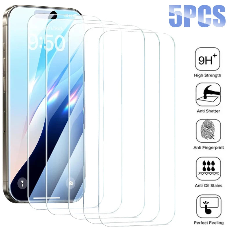 For iPhone 12 Pro 5PCS Glass