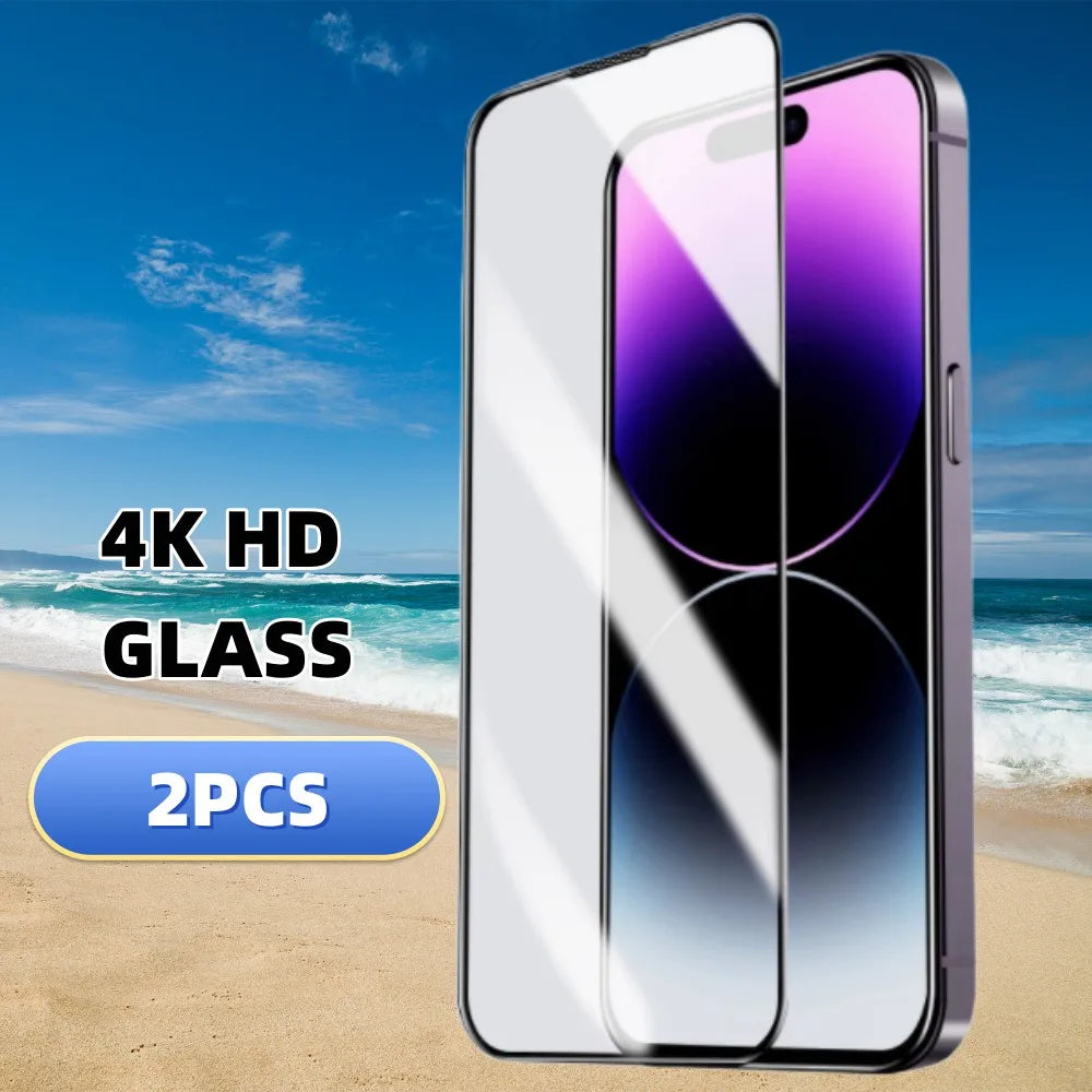 for iPhone 16 Plus 2PCS HD Glass