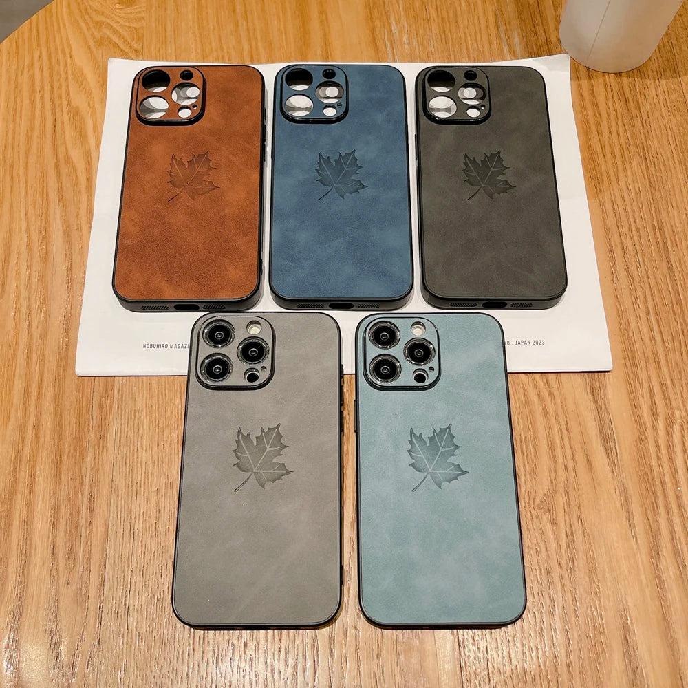 Leather Retra Case For iPhone 16 15 14 13 12 11 Pro Max Plus iPhone15 iPhone14 iPhone13 iPhone12 iPhone11 Comfortable Full Cover