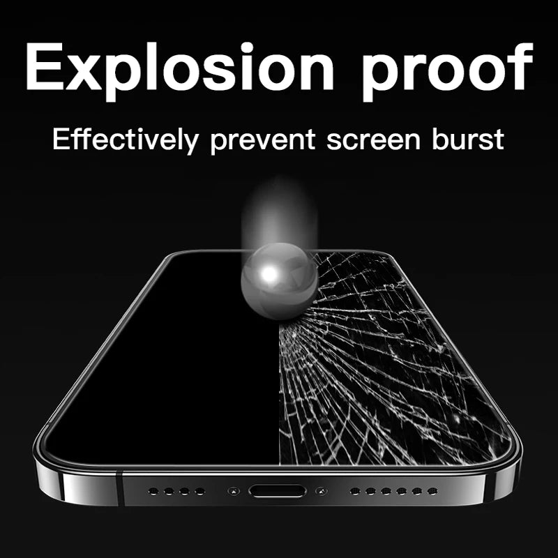 3PCS Full Tempered Glass For iPhone 14 15 16 Pro Max 15 Plus Screen Protector on for iPhone 13 11 12 Pro Max 13 Mini Glass Film
