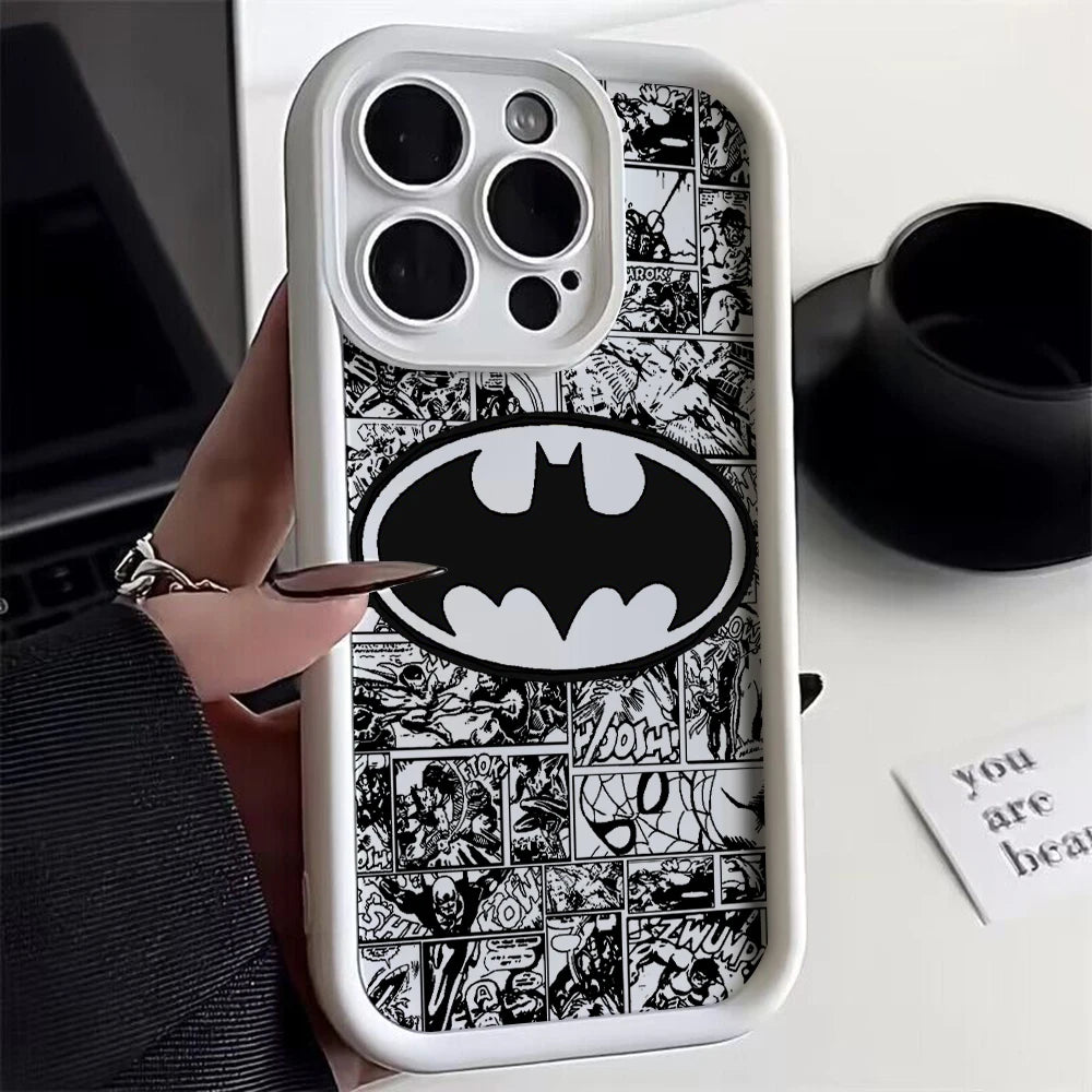 Cool B-Batmans logo Phone Case for IPhone 16 15 14 13 12 11 Pro Max Mini XR XS X 7 8 Plus Soft TPU Back Cover