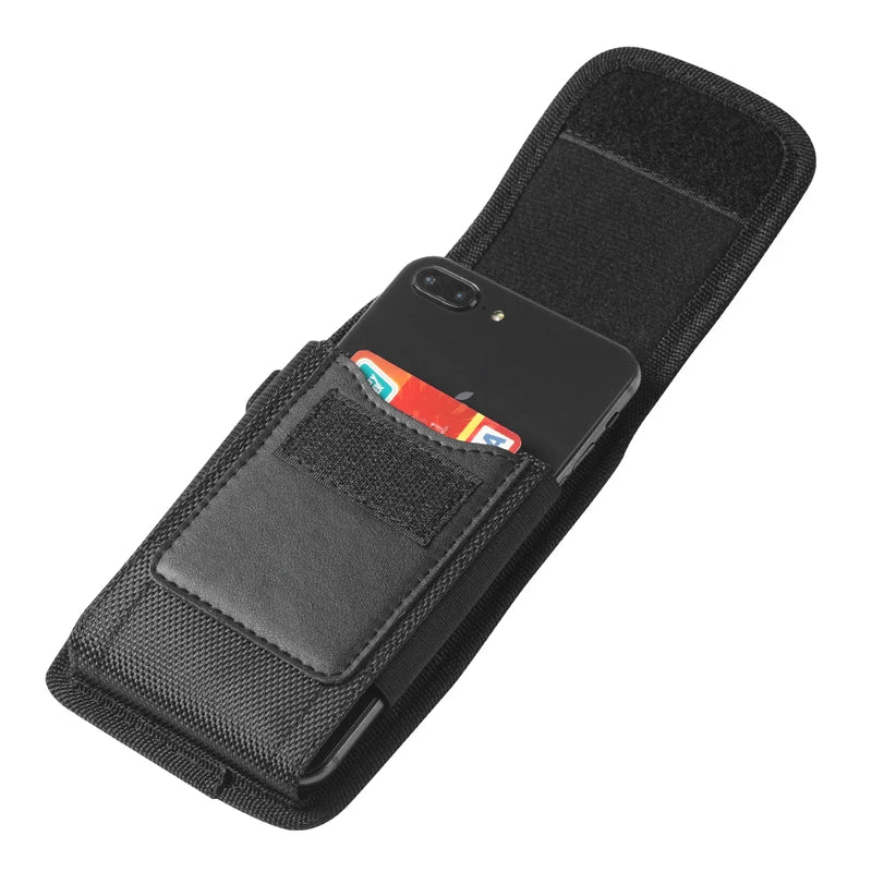 Mobile Phone Bag Belt Clip Waist Phone Pouch for 3.5-6.3 Inch Oxford Cover Bags for iphone 12 11 pro SE 2020 8 7 6 plus Samsung