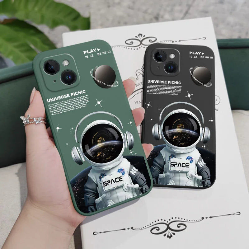 Astronaut Angel Phone Case For iPhone 16 16e 15 14 13 12 11 Pro MaCMZBYTPG16x Mini X XR XS MAX Plus Cover