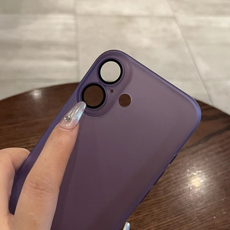 Ultra Thin PP Case For iPhone 16 15 14 13 12 11 Pro Max Slim Matte Cover For iPhone 16Pro 15Pro Max Slim Clear Shockproof Cases