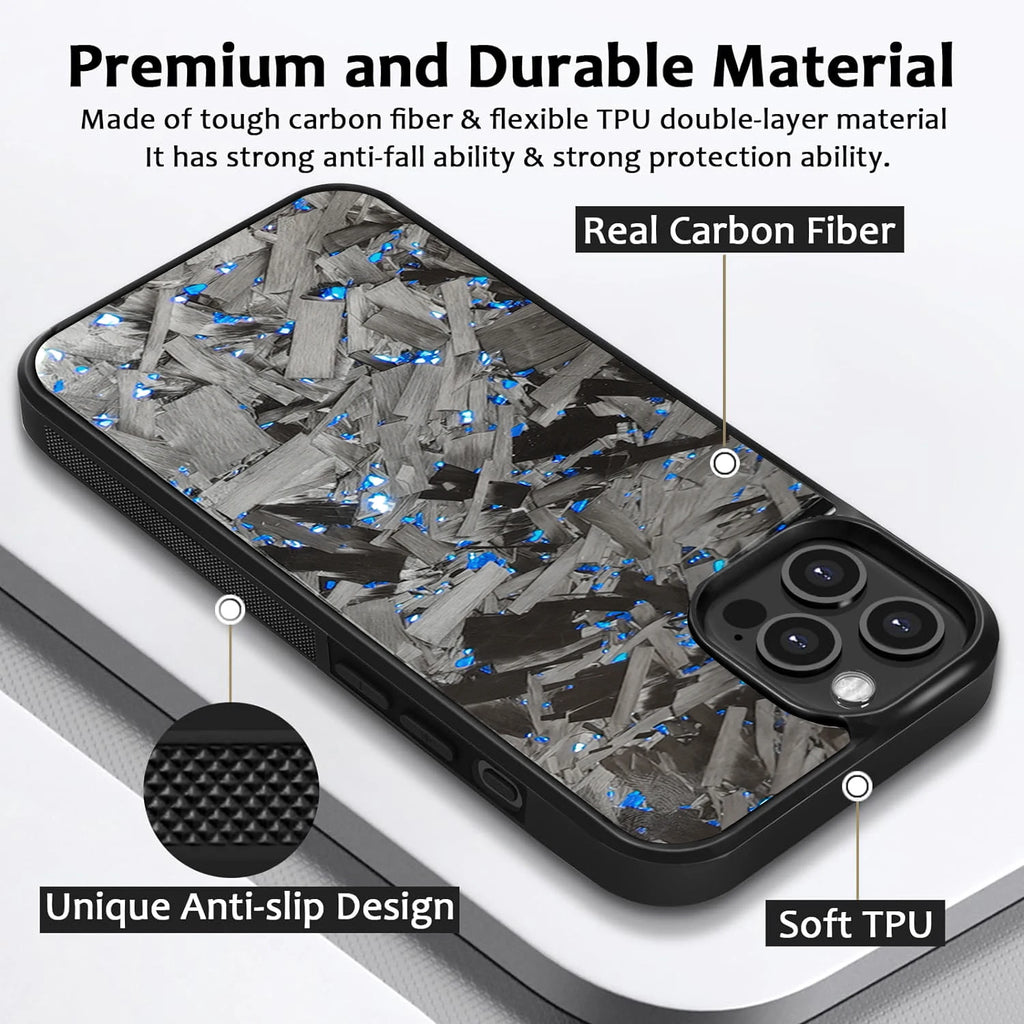 New Magsafe Cases for iPhone 15 Pro Max Real Forged Carbon Fiber for iPhone 16 13 14 12 11 14Plus 13Pro 11Promax Anti-fall Case