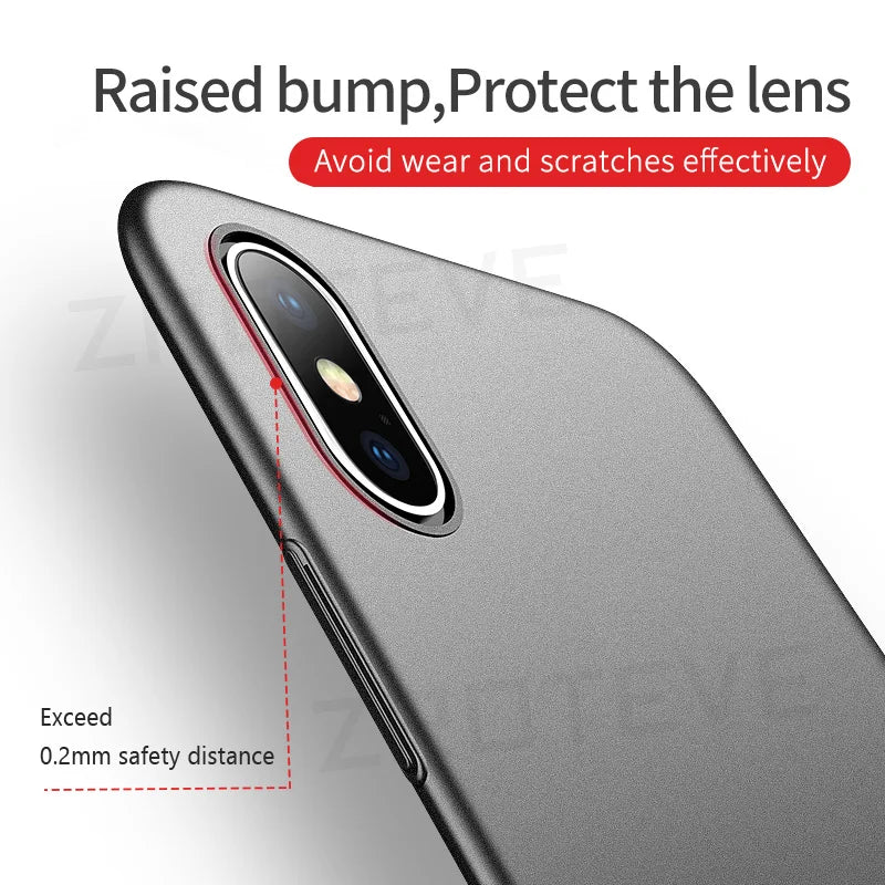 For iPhoneX Case  Luxury Ultra Thin Frosted Hard PC Cover For Apple iphone XR X S XS Max iPhonex 10 iPhone10 Phone Cases
