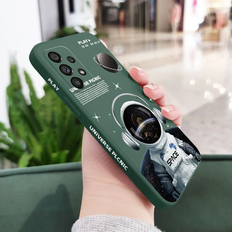 Astronaut Angel Case For Samsung A56 A36 A26 A16 A06 A54 A34 A24 A14 A73 A53 A33 A23 A13 A72 A32 A22 A04S A15 A25 A35 A55 4G 5G