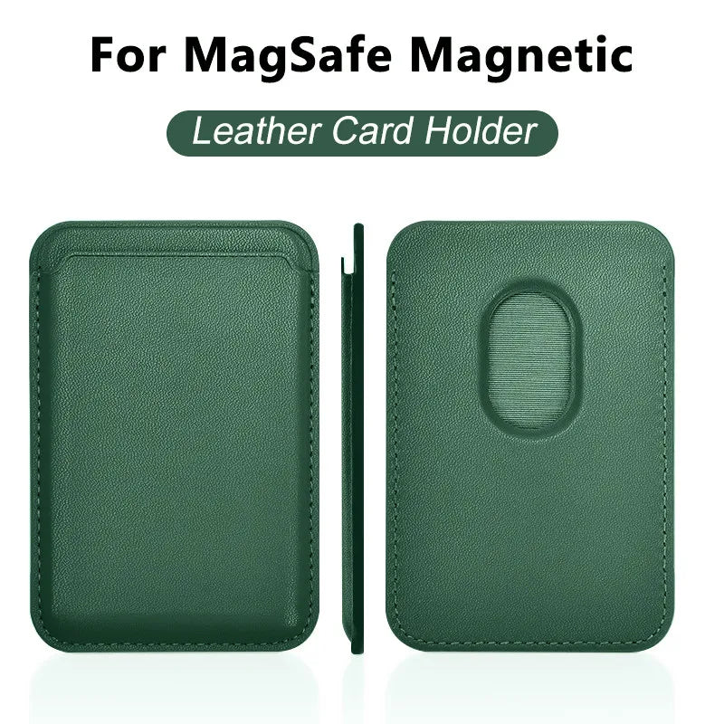 Luxury For Magsafe Magnetic Leather Wallet Case For iPhone 13 12 16 14 Pro Max 15Pro S24 Card Holder Phone Bag Cover Accessories