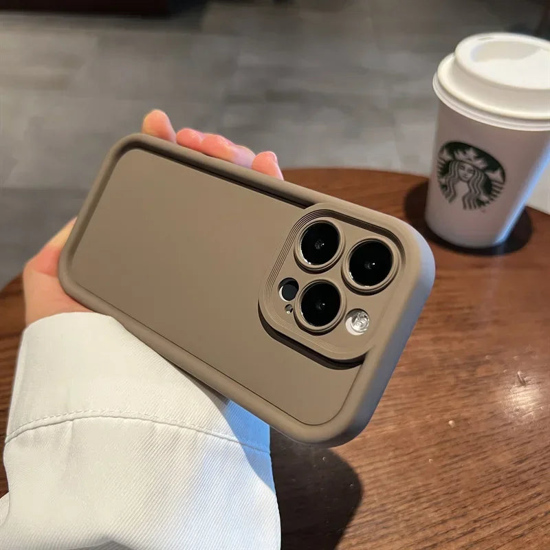 Luxury Candy Color Silicone Case For iPhone 11 13 12 14 15 16 Pro Max 15 Pro XS XR XS Max 7 8 PLUS 16E SE 2022 Shockproof Cover